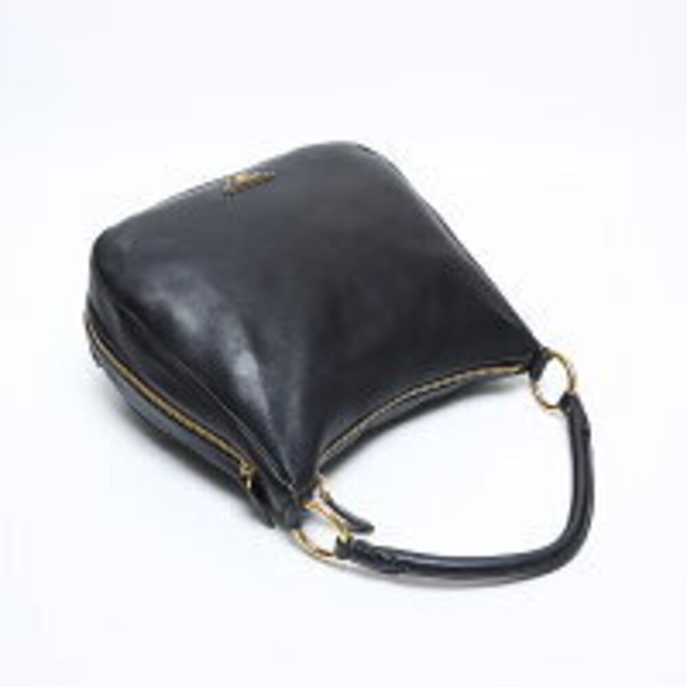 Prada Leather Shoulder Bag Black - Picture 10 of 13